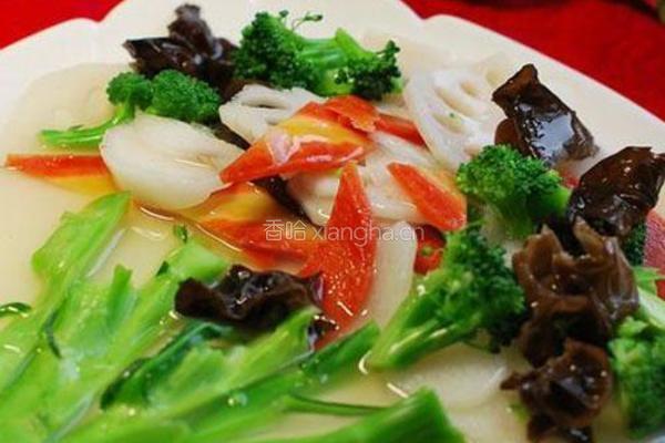 鲍鱼汁浸时蔬