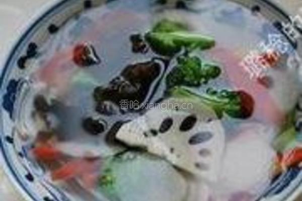 鲍鱼汁浸时蔬的做法图解7