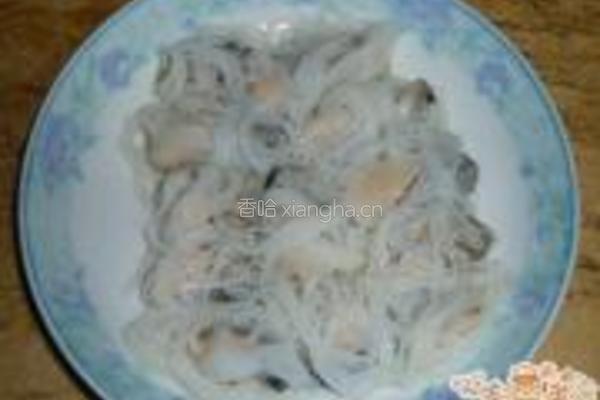 蒸米粉卷生蚝的做法图解3