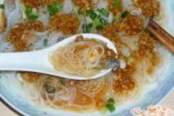 蒸米粉卷生蚝的做法图解6