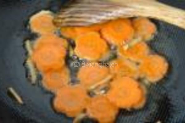 胡萝卜炒腰花的做法图解8