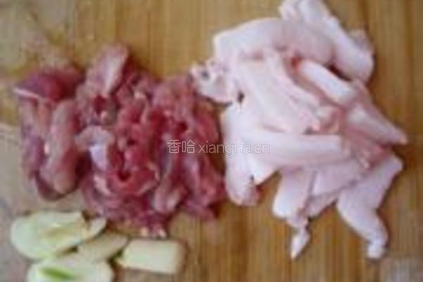 荷兰豆炒肉丝的做法图解1