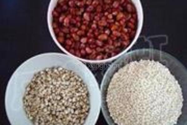 红豆薏米饭的做法图解1