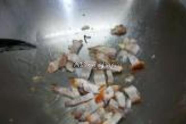 虾米酱炒烧肉的做法图解3
