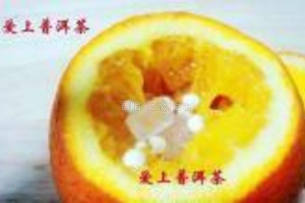 甜橙元宵煲的做法图解2