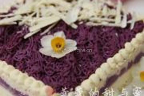 紫薯白巧克力蛋糕的做法图解16