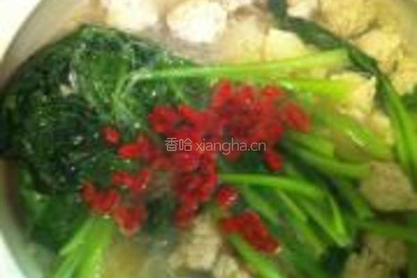 小白菜肉丸地瓜煲的做法图解6