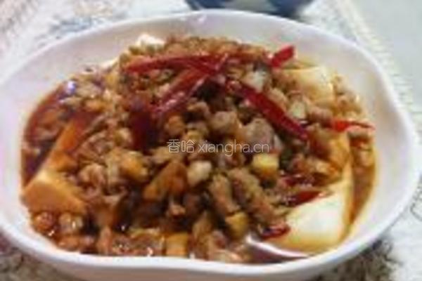 碎肉豆腐蒸的做法图解4