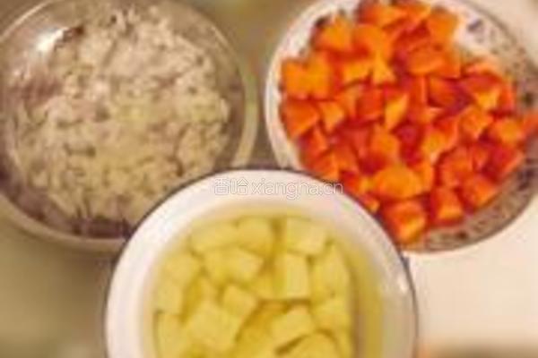 咖喱鸡肉饭的做法图解2
