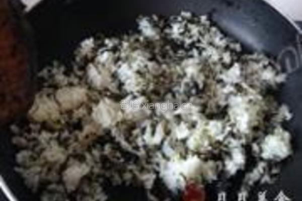 橄榄菜炒饭的做法图解4