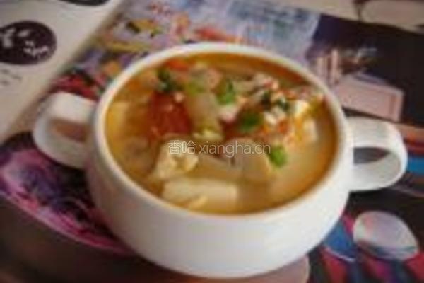 榨菜肉丝豆腐汤的做法图解6