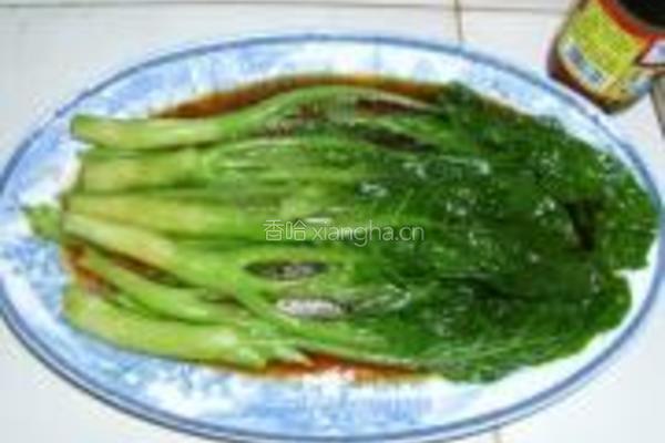 家常白灼芥蓝的做法图解6