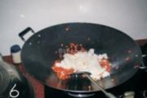 胡萝卜丁蛋炒饭的做法图解6