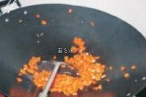 胡萝卜丁蛋炒饭的做法图解4