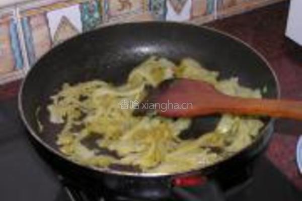 咸菜炒猪肚的做法图解4