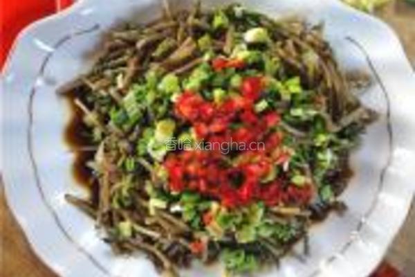 凉拌野生芦蒿的做法图解5