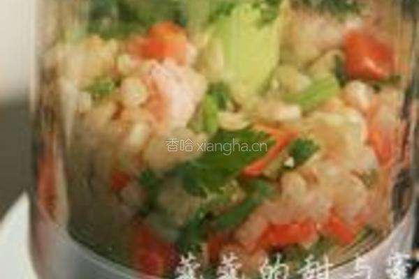 乳香鲜虾玉米酪的做法图解6