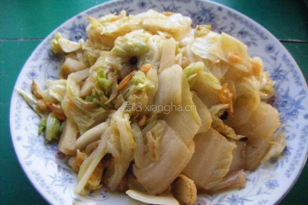 小河虾烧白菜