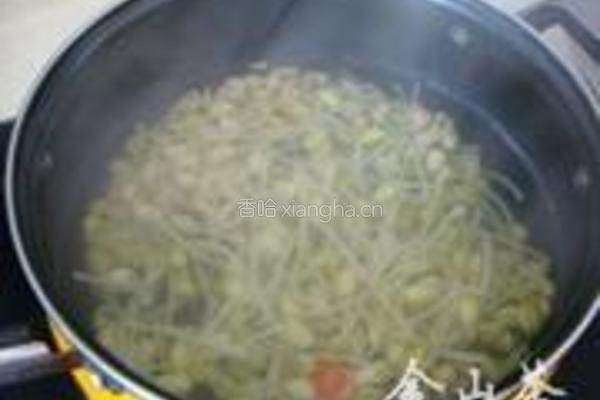 黄豆芽拌粉丝的做法图解3