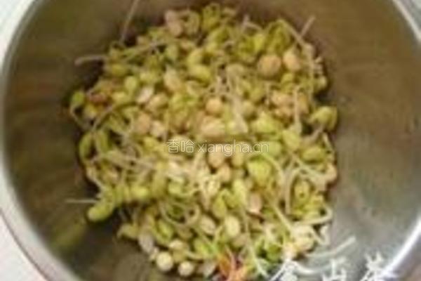 黄豆芽拌粉丝的做法图解4