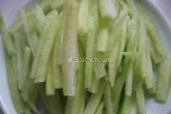 凉拌翠衣的做法图解2