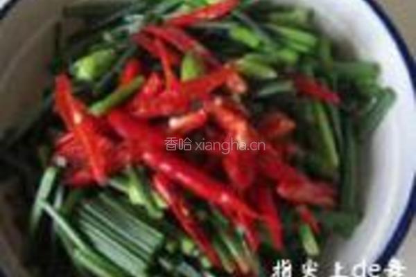 韭菜花炒干丝的做法图解4