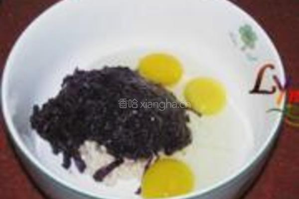 紫菜蛋饼的做法图解4