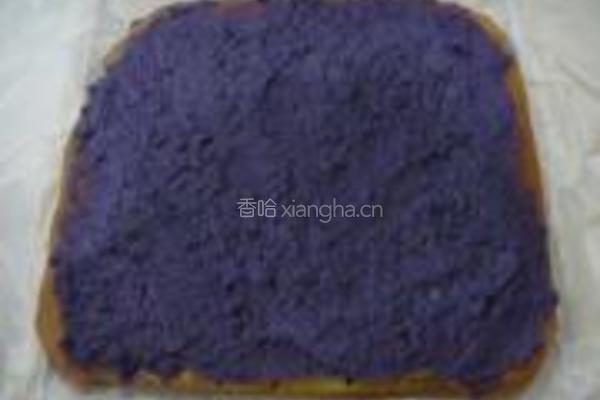 紫薯绿茶蛋糕卷的做法图解14