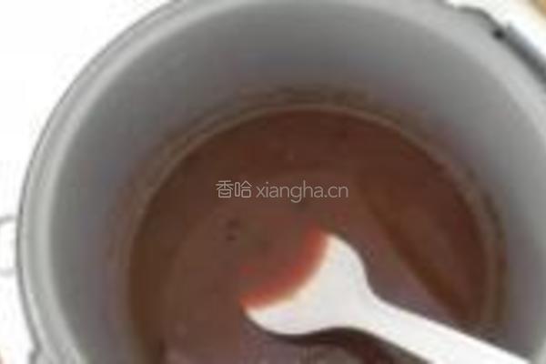 玫瑰红豆糕的做法图解3