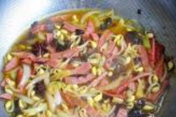 豆芽焖面的做法图解10