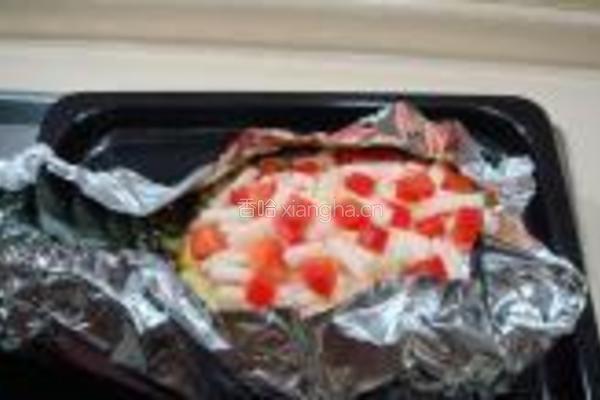 菠萝海鲜焗饭的做法图解13