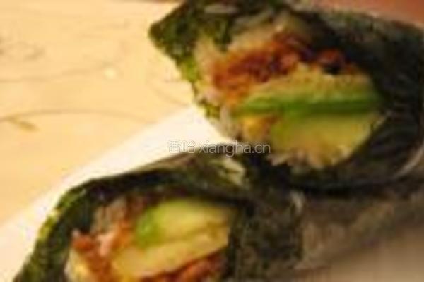 肉松玉米手卷饭的做法图解5