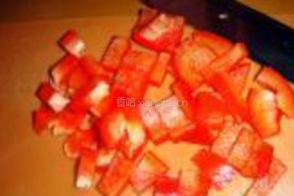 红椒圆葱焖饭的做法图解4
