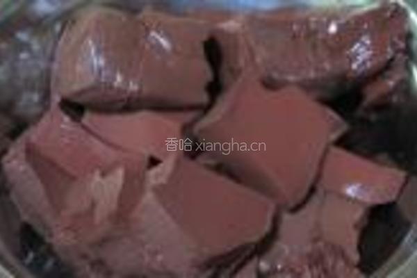 猪血烫米粉的做法图解2