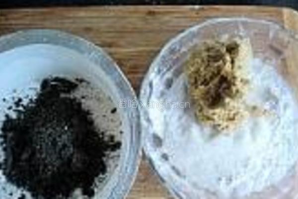 棋格芝麻栗子糕的做法图解7