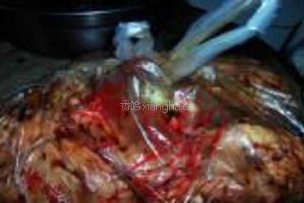 烤鸭荷叶饼夹的做法图解3