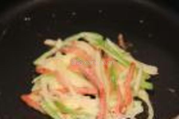 土豆青椒火腿饼的做法图解4