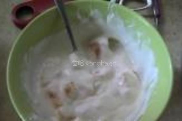 希腊酸奶黄桃布丁的做法图解3