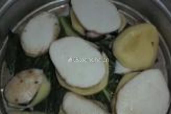 芋头土豆酱肉夹的做法图解4