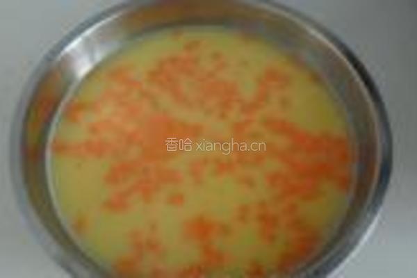 胡萝卜鸡蛋羹的做法图解4