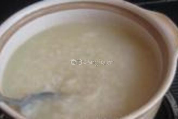 绿萼梅山药糯米粥的做法图解8