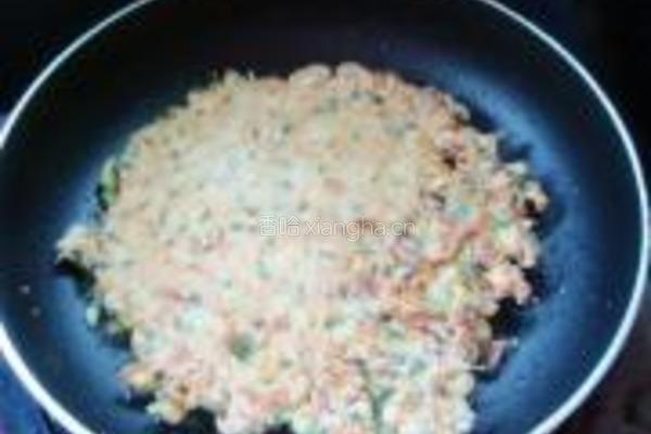 槐花鸡蛋煎饼的做法图解6