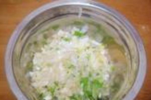 青菜绿茶馄饨的做法图解4