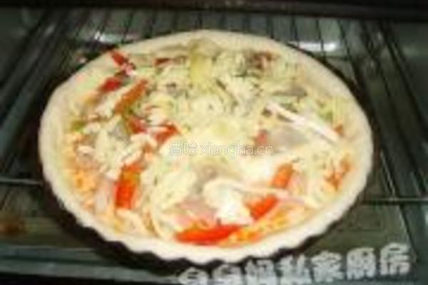 鲜虾披萨的做法图解19