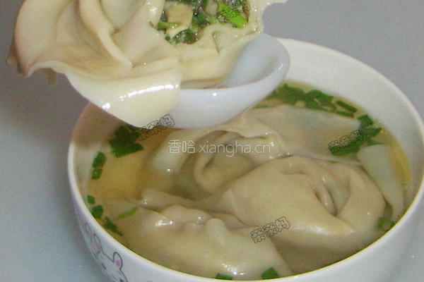 香菜肉馅大馄饨