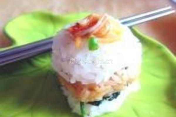 缤纷米饭三明治的做法图解10