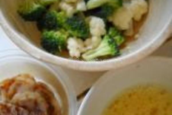 剁椒双花炒饭的做法图解2