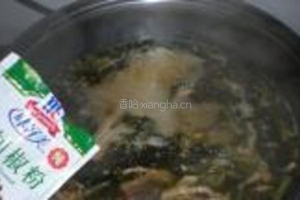 雪菜牛肚面的做法图解9