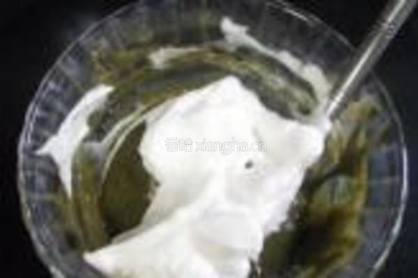 抹茶红豆戚风的做法图解9