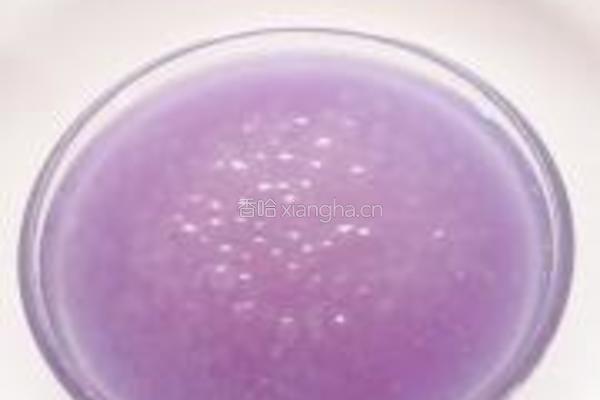紫薯银耳西米露的做法图解7